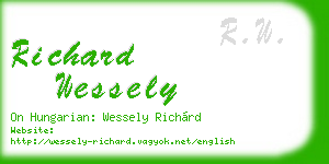 richard wessely business card