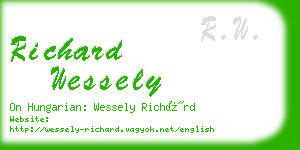 richard wessely business card